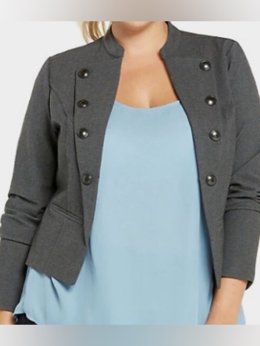 Military Style Peplum Blazer